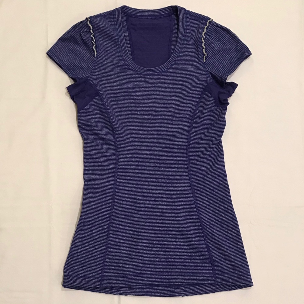 Like New! Lululemon Star Runner SS Stripe Top